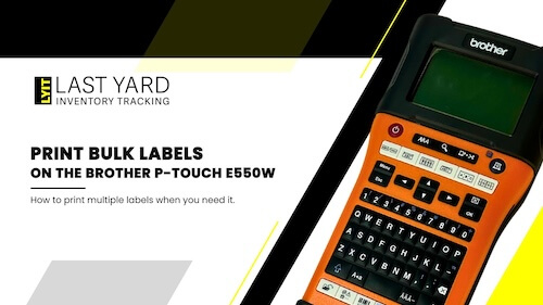 Using LYIT to print multiple barcode labels at once